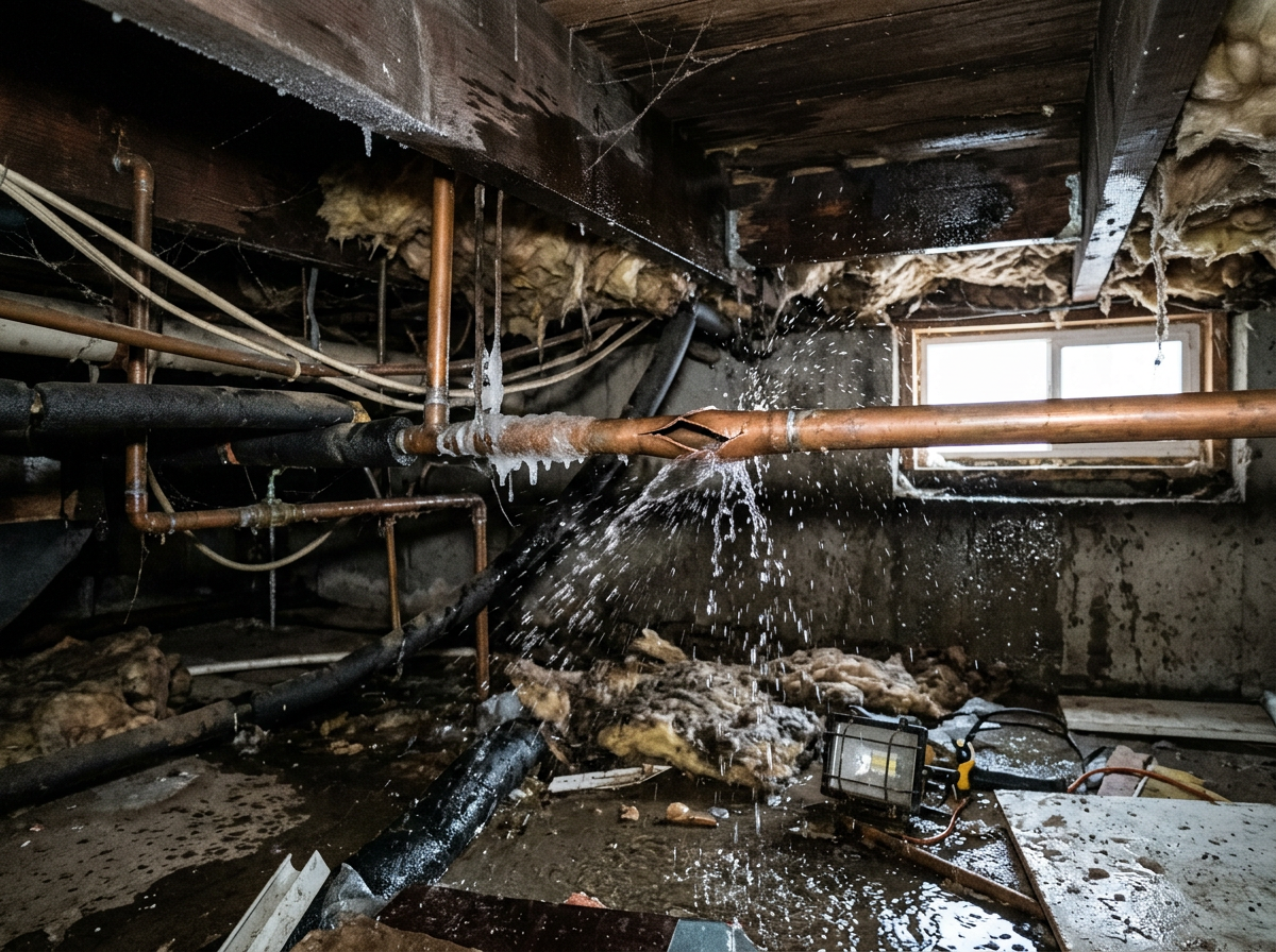 Frozen Pipe Bursts at 5,280 Feet: What Actually Fails and When