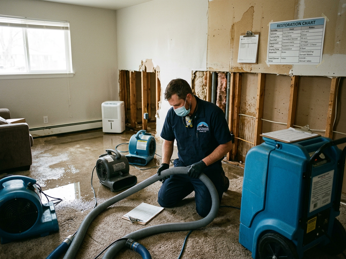 What Water Extraction Costs in Denver and What Moves the Price