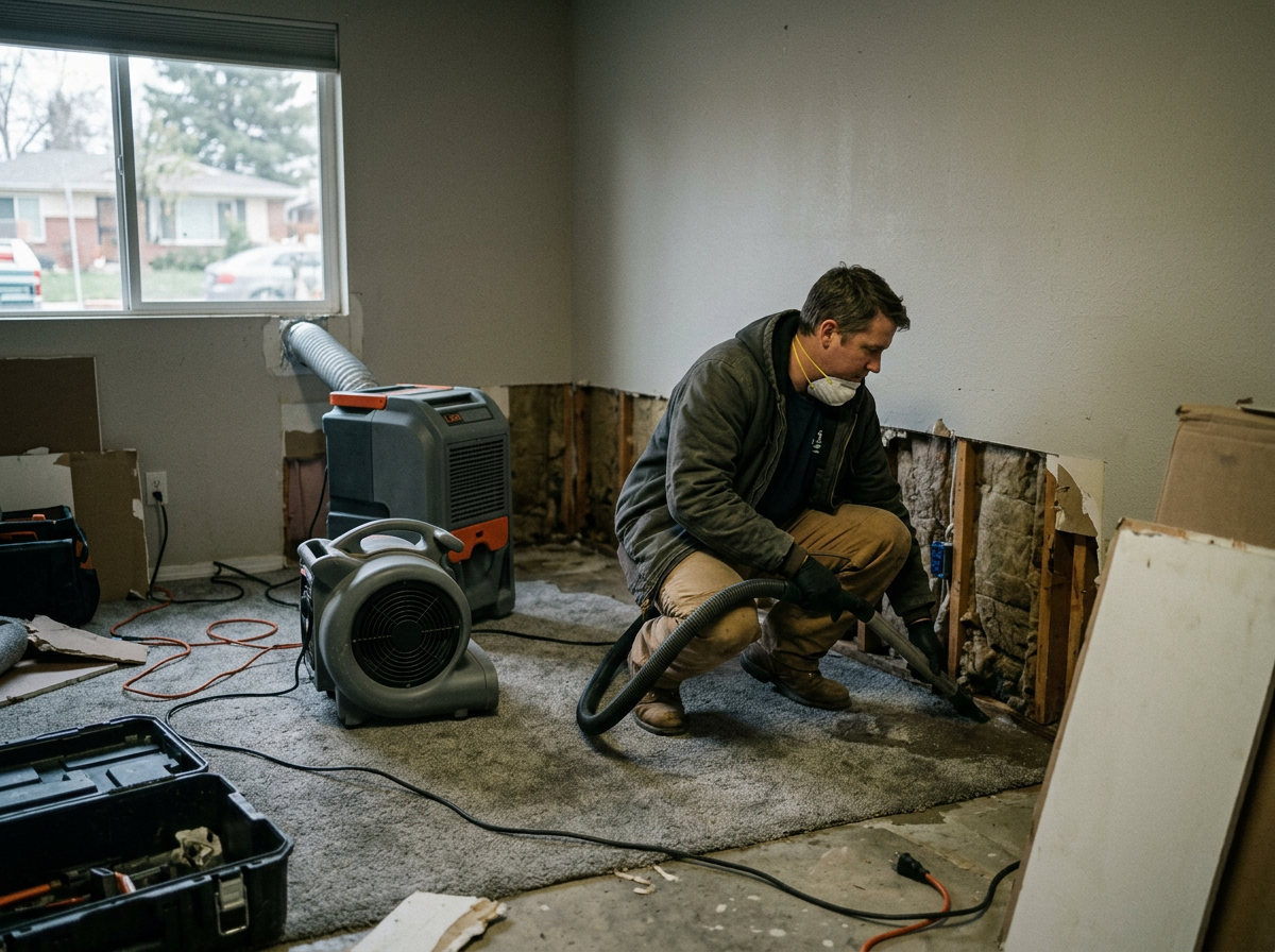 Burst Pipe Water Damage in Denver