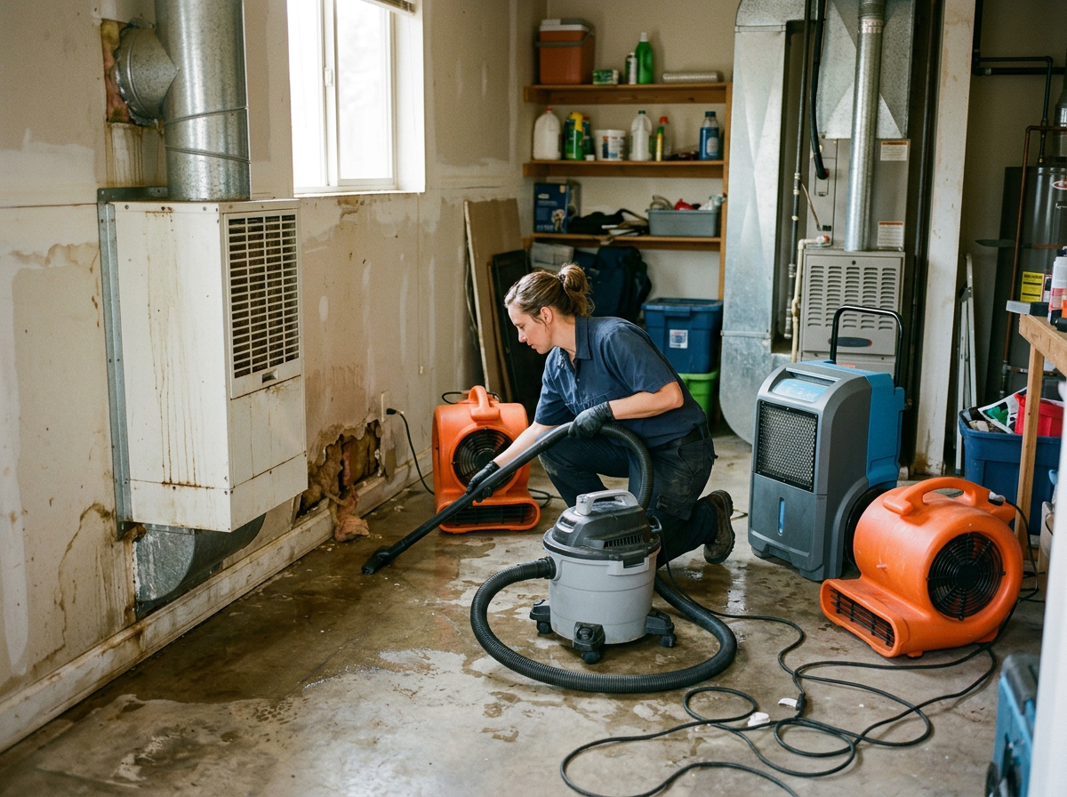 Swamp Cooler Leak Cleanup in Denver